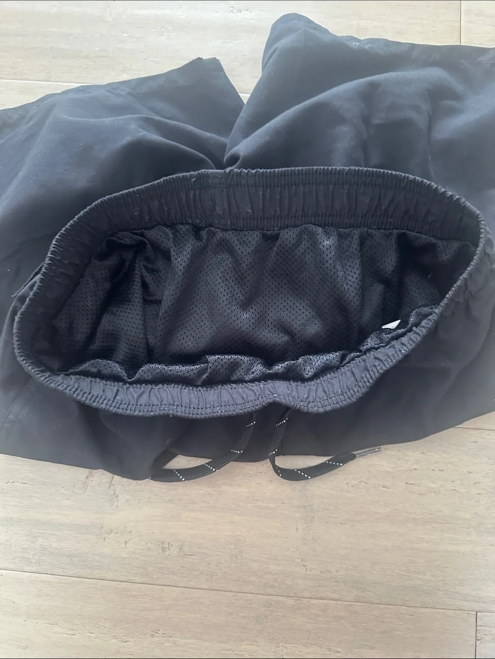 Old Navy Black Lined Swim Shorts with Drawstring